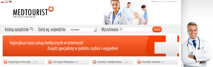 Największa baza usług medycznych w internecie! Znajdź specjalistę w pobliżu szybko i wygodnie